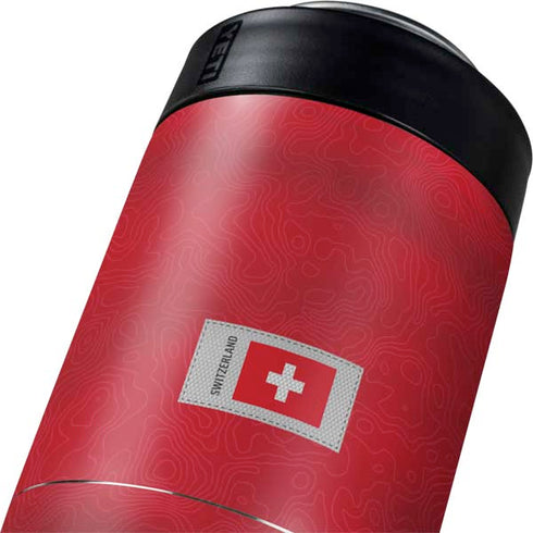 Switzerland Soccer Flag Yeti Colster Can Insulator  Skin